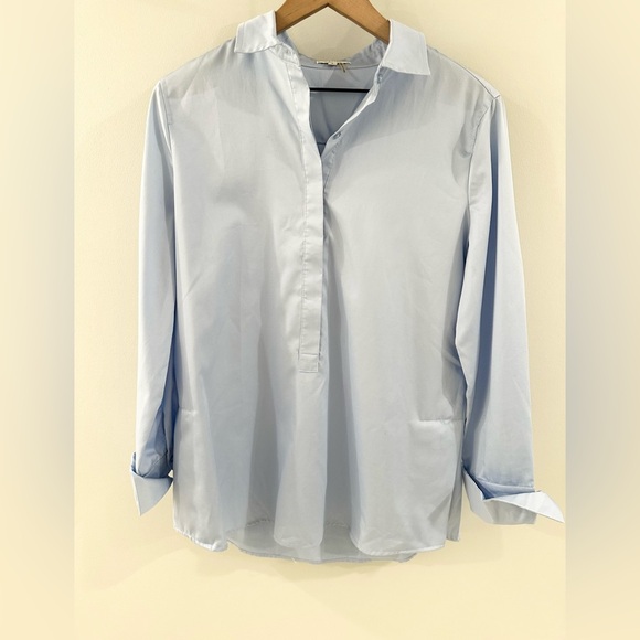 Tyler Boe Collared Tunic Blue Size Small - Picture 4 of 6